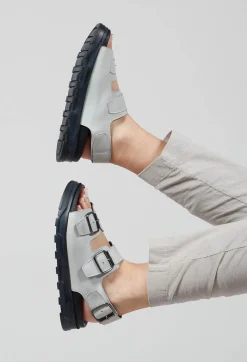 Lofina Sandals^Sandals with Buckle Detail in Gasoline Nuvola