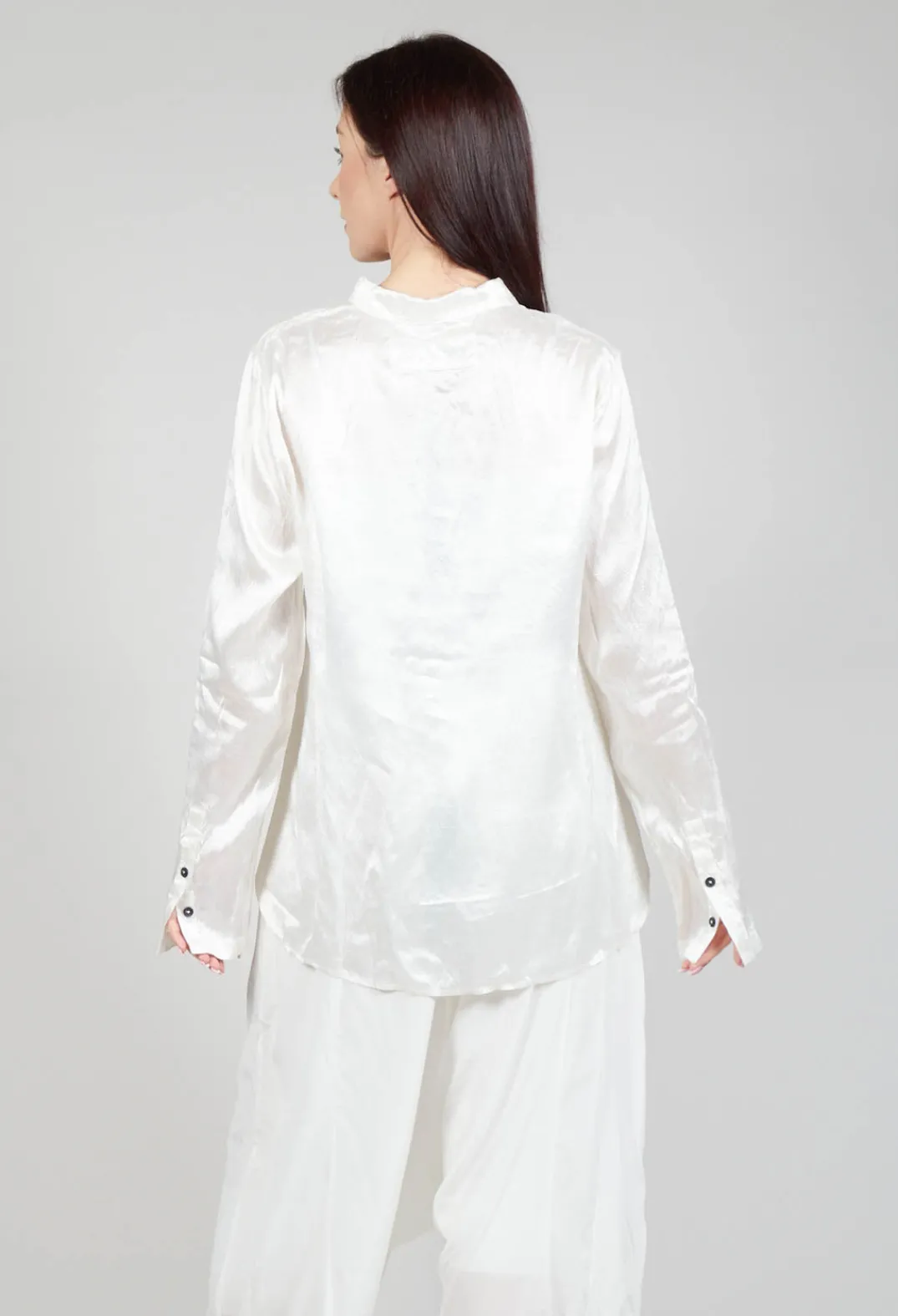 Rundholz Dip Shirts & Blouses^Satin Blouse in Starwhite
