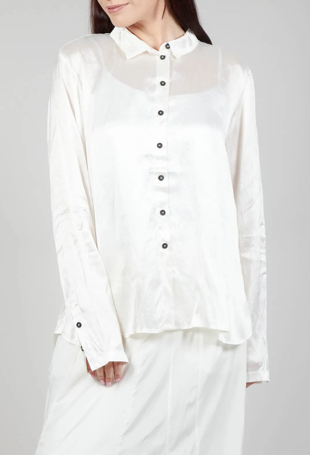 Rundholz Dip Shirts & Blouses^Satin Blouse in Starwhite