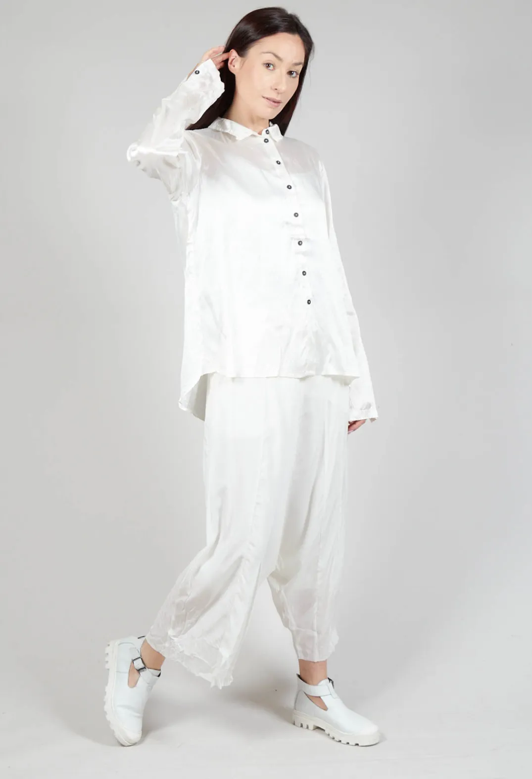 Rundholz Dip Shirts & Blouses^Satin Blouse in Starwhite