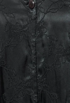 Out of Xile Jackets^Satin Front Jacket with Embroidery in Storm