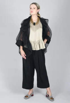 Les Filles d'Ailleurs Tops^Satin Vest Top in Gold