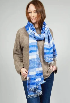 Crea Concept Scarves^Scarf in Blue Stripe