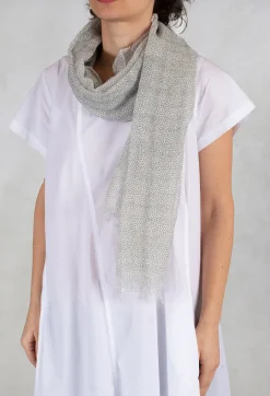 Etnika Scarves^Scarf in Off White/Charcoal
