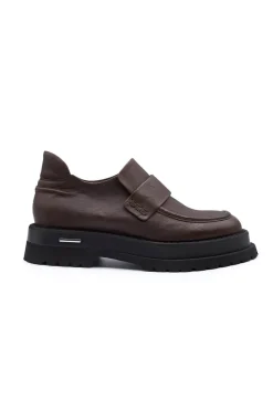 Malloni Flats^Scarpa Fuco Shoes in Moro