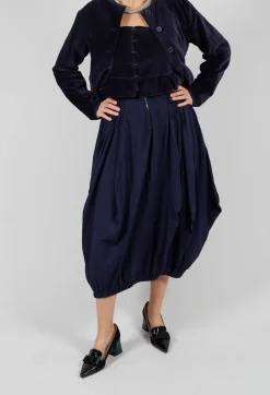 High Skirts^Sculpted Skirt in Blue