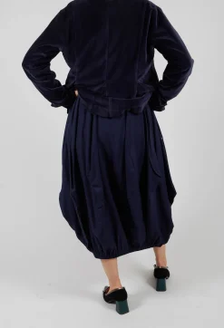 High Skirts^Sculpted Skirt in Blue