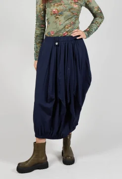 High Skirts^Sculpted Skirt in Blue