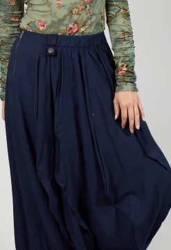 High Skirts^Sculpted Skirt in Blue