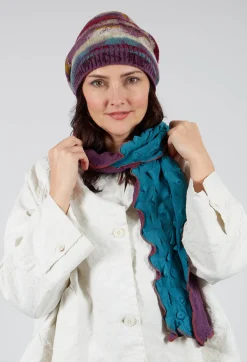 Butapana Scarves^Sea Wool Scarf in Iris Turquoise