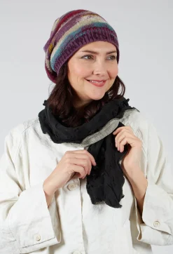 Butapana Scarves^Sea Wool Scarf in Taupe Prism
