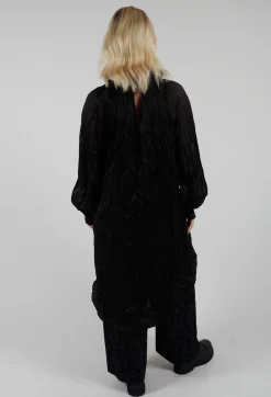 Amici Dresses^Semi Sheer Shirt Dress in Black