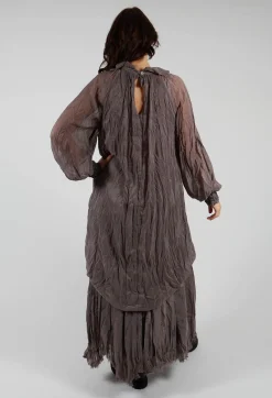 Amici Dresses^Semi Sheer Shirt Dress in Iron