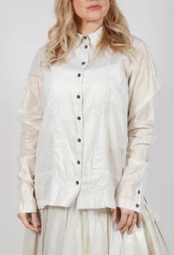 Rundholz Mainline Shirts & Blouses^Semi Sheer Shirt in Galaxy Sparkle