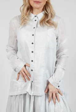 Rundholz Mainline Shirts & Blouses^Semi Sheer Shirt in Moon Sparkle