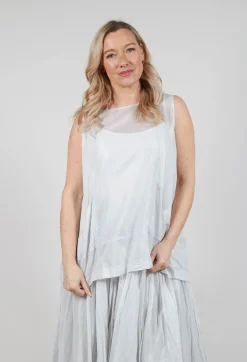 Rundholz Mainline Tops^Semi Sheer Top in Moon Sparkle