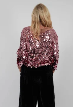 Sfizio Cardigans^Sequin Cardigan in Woodrose