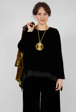 Bianco Levrin Tops^Sevda Top in Black