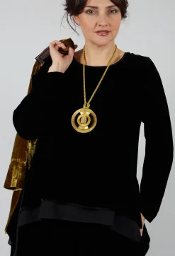 Bianco Levrin Tops^Sevda Top in Black