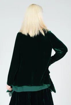 Bianco Levrin Tops^Sevda Top in Bottle Green