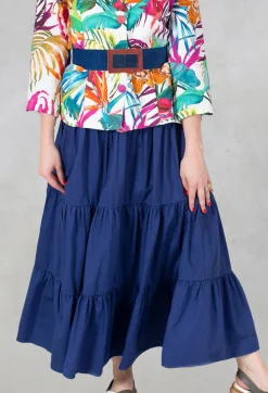 Out of Xile Skirts^Sharm Maxi Gathered Skirt in Navy