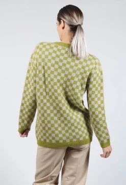 Fringe Knitwear|Cardigans^Sharon Cardigan in Green and Beige