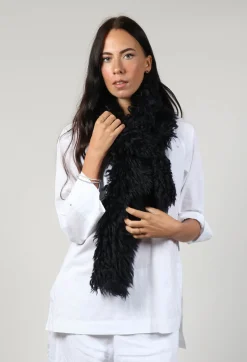 Dom Goor Scarves^Shearling Fur Scarf in Night Sky Navy