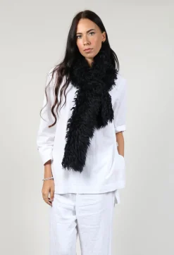 Dom Goor Scarves^Shearling Fur Scarf in Night Sky Navy