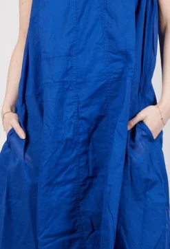 Rundholz Dip Dresses^Sheer Boat Neckline Dress in Royal Paper