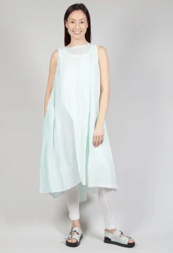 Rundholz Mainline Dresses^Sheer Double Vest Dress in Tulip 10% Cloud