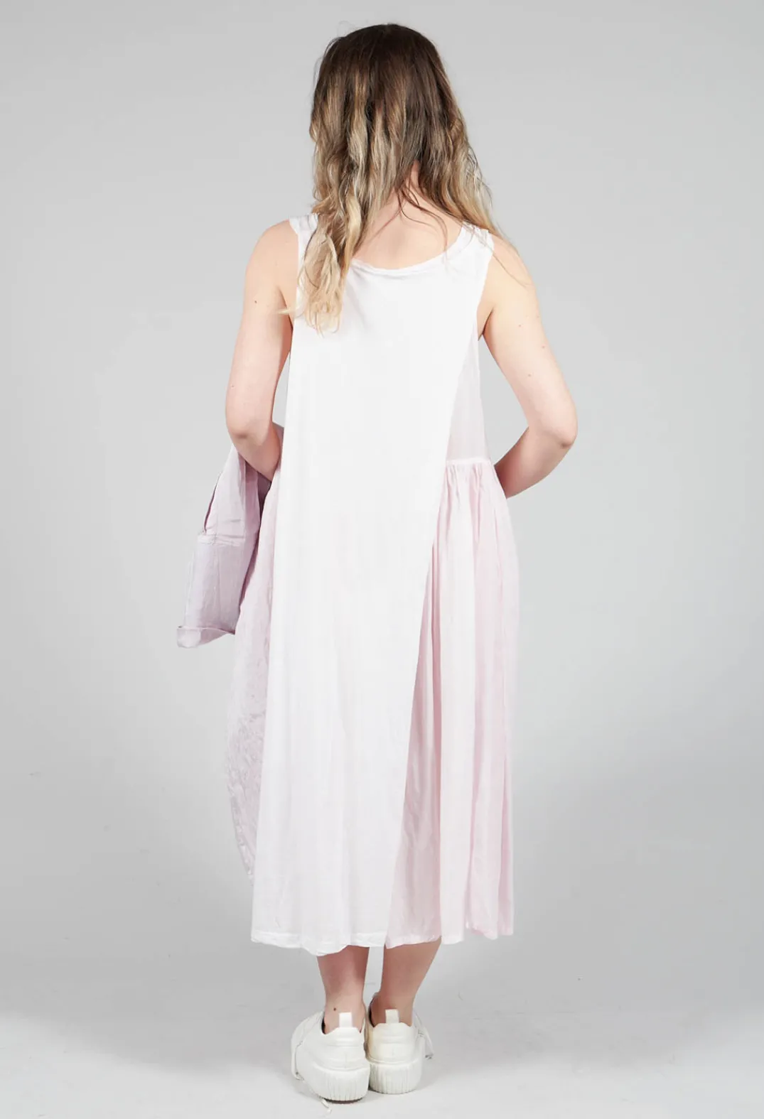 Rundholz Mainline Dresses^Sheer Double Vest Dress in Rose 10% Cloud