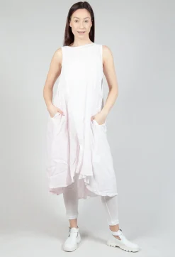 Rundholz Mainline Dresses^Sheer Double Vest Dress in Rose 10% Cloud