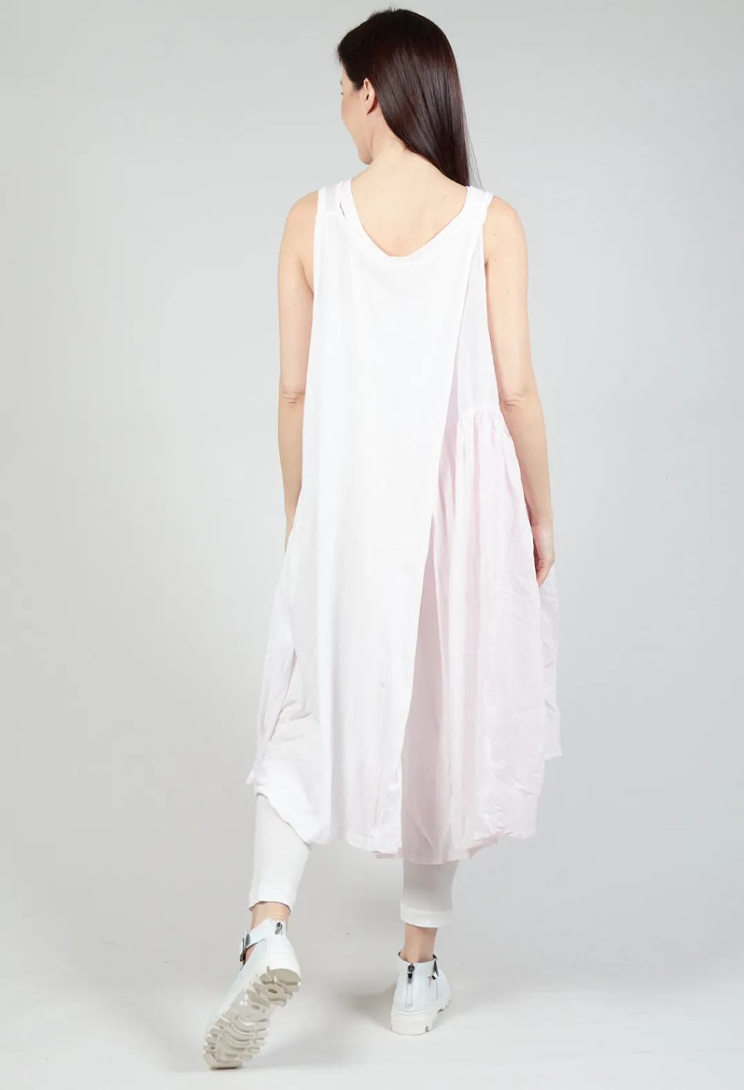 Rundholz Mainline Dresses^Sheer Double Vest Dress in Rose 10% Cloud