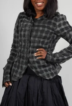 Rundholz Mainline Jackets^Sheer Fitted Jacket in Black Check