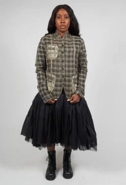 Rundholz Mainline Jackets^Sheer Fitted Jacket in Linen Check
