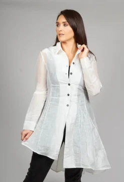 Anett Rostel Jackets^Sheer Jacket in White