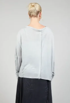 Umit Unal Tops^Sheer Long Sleeved Top in Original Grey