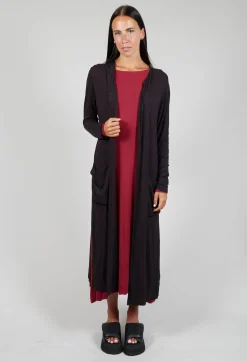 Anett Rostel Cardigans^Sheer Maxi Cardigan in Black