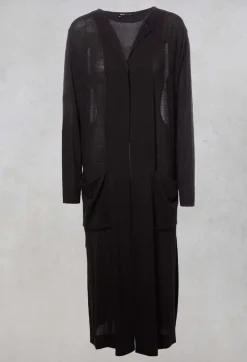 Anett Rostel Cardigans^Sheer Maxi Cardigan in Black