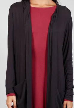 Anett Rostel Cardigans^Sheer Maxi Cardigan in Black