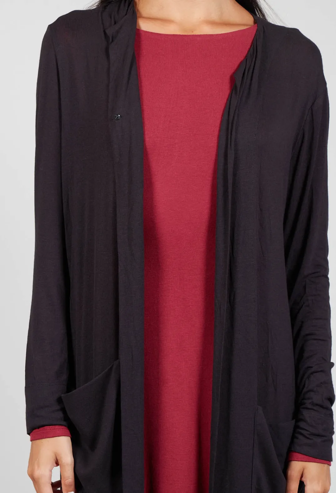 Anett Rostel Cardigans^Sheer Maxi Cardigan in Black