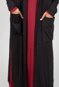 Anett Rostel Cardigans^Sheer Maxi Cardigan in Black