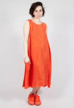 Rundholz Dip Dresses^Sheer Overlay Dress in Mandarine