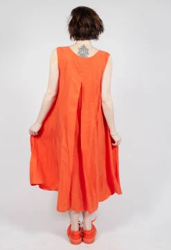 Rundholz Dip Dresses^Sheer Overlay Dress in Mandarine