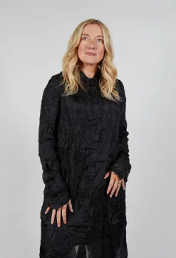 Rundholz Mainline Dresses^Sheer Shirt Dress in Black