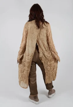 Rundholz Mainline Dresses^Sheer Shirt Dress in Camel Cloud