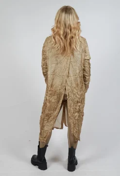 Rundholz Mainline Dresses^Sheer Shirt Dress in Camel Cloud
