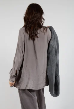 Amici Shirts & Blouses^Sheer Shirt in Iron