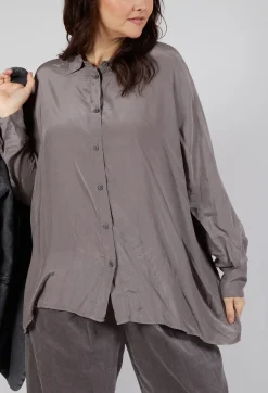 Amici Shirts & Blouses^Sheer Shirt in Iron