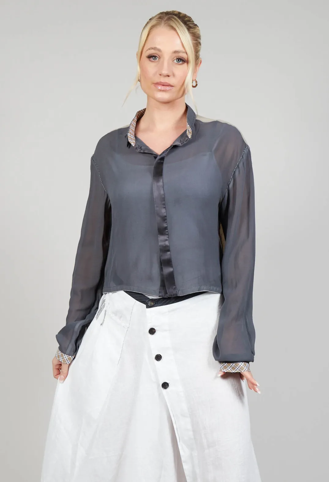 Umit Unal Shirts & Blouses^Sheer Shirt in Original Grey